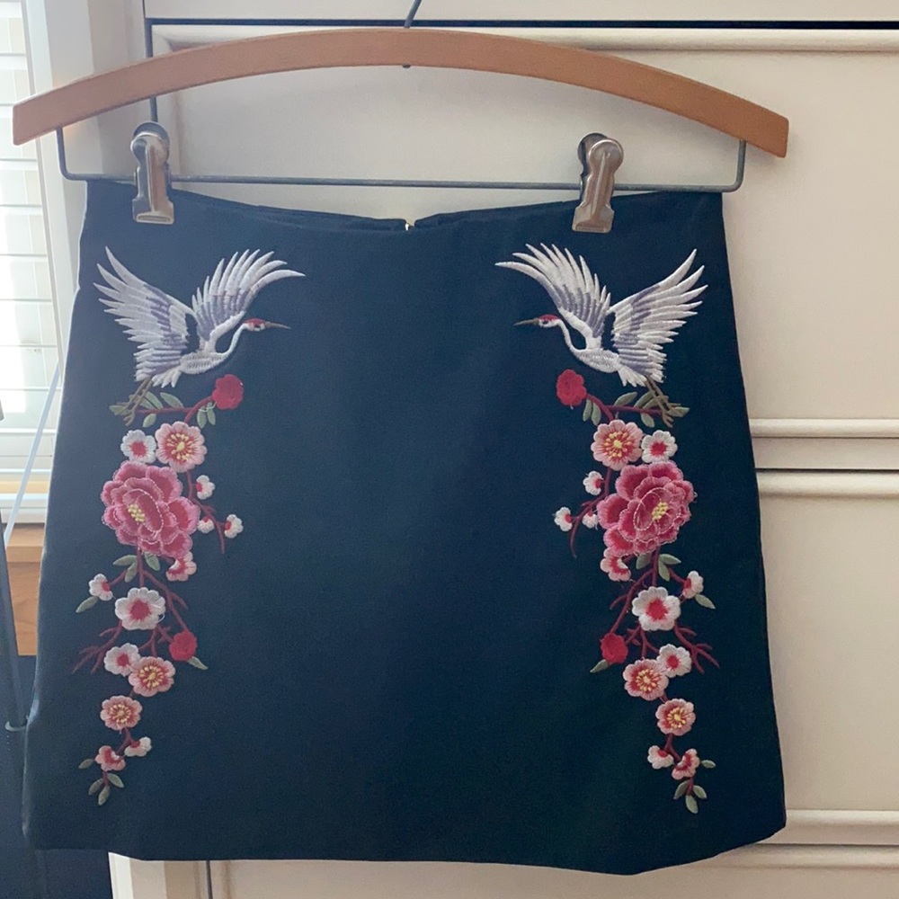 Black Faux Leather Mini Skirt